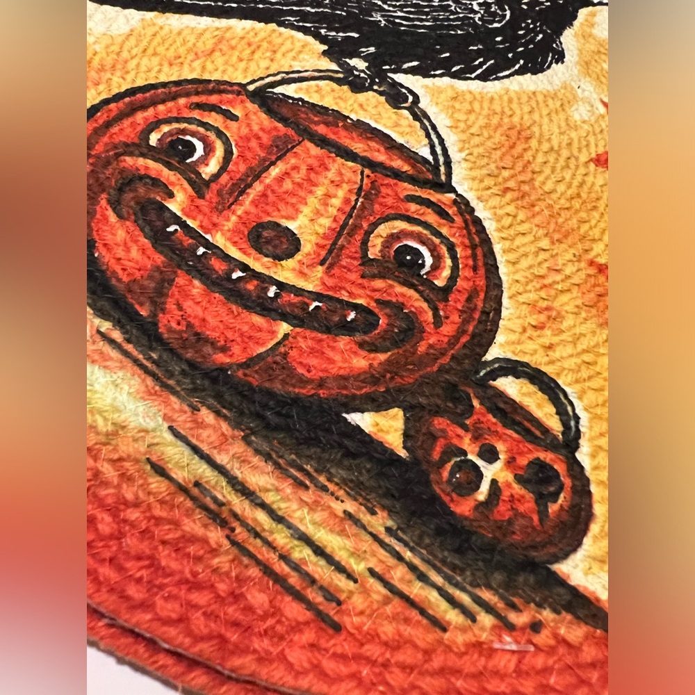 NWT JOHANNA PARKER ROUND HALLOWEEN PLACEMATS. - Picture 10 of 12
